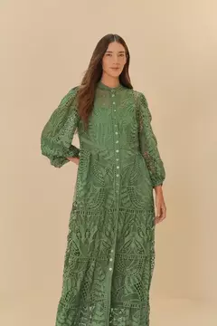 Vestido Bordado Guipure Almafi - FARM RIO na internet