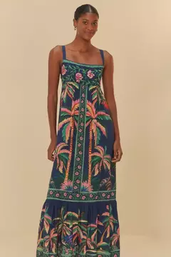 Vestido Cropped Estampado Encanto Da Natureza - FARM na internet
