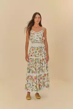 Vestido Longo Estampado Vestida De Flor - FARM RIO - comprar online