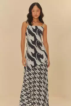 Vestido Midi Estampado Panteras - FARM RIO na internet