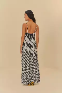 Vestido Midi Estampado Panteras - FARM RIO - loja online