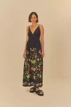 Vestido Longo Vestida De Flor - FARM - comprar online