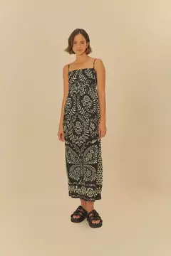 Vestido Cropped Estampado Jardim De Porcelana - FARM RIO na internet