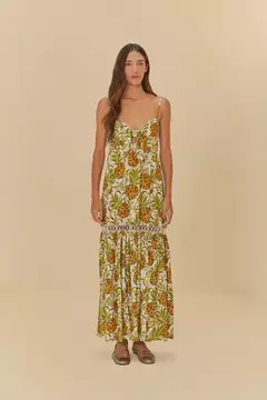 Vestido Cropped Estampado Abacaflor - farm rio - comprar online