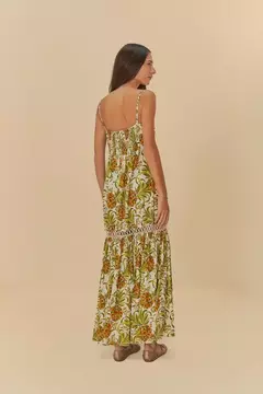 Vestido Cropped Estampado Abacaflor - farm rio - loja online