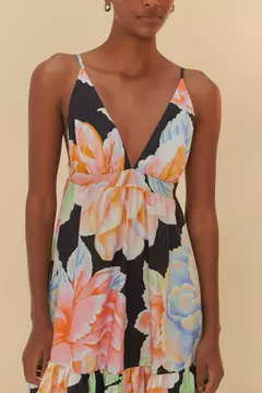 Vestido Cropped Estampado Floral Sofia - farm na internet