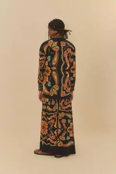 Calça Plissada Lenço Boho - FARM RIO - loja online