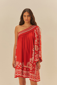 VESTIDO CURTO OMBRO SO RELICARIO TROPICA - FARM RIO - loja online