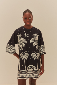 VESTIDO T-SHIRT BIG COQUEIRAL - FARM RIO - comprar online