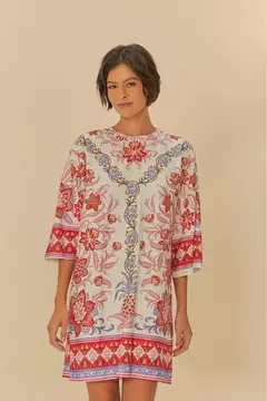 Vestido T-Shirt Big Estampado Lisboa - farm rio - comprar online