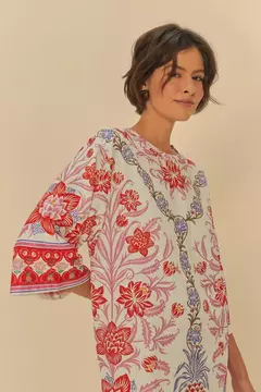 Vestido T-Shirt Big Estampado Lisboa - farm rio na internet