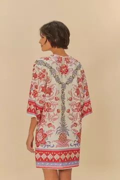 Vestido T-Shirt Big Estampado Lisboa - farm rio - ELMÊ