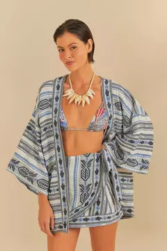 Saia Envelope Jacquard Artesanal - farm praia - loja online