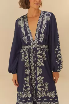 Vestido Cropped Estampado Relicário Tropical - FARM RIO - ELMÊ