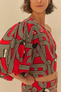 Blusa Ombro Só Logotuca - FARM RIO - ELMÊ