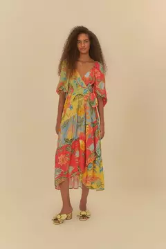 Vestido Cropped Estampado Amalfi Mix - FARM RIO - comprar online