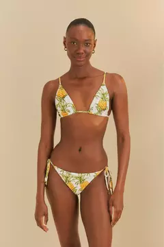 Biquíni Lacinho Estampado Suco De Abacaxi - farm praia - comprar online