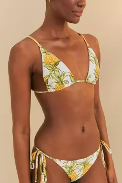 Biquíni Lacinho Estampado Suco De Abacaxi - farm praia na internet