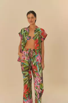 camisa Estampada Jardim De Sonho - farm praia na internet