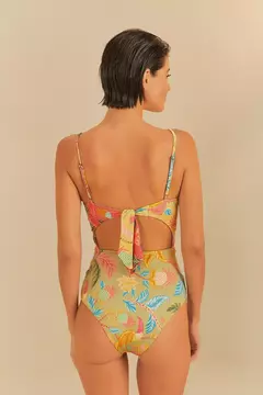 Maiô Patch Double Estampado Amalfi - FARM na internet