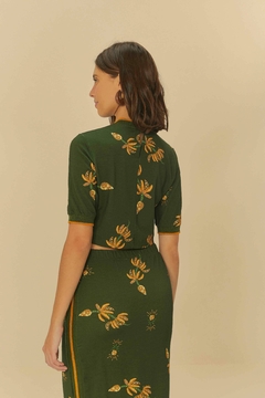 BLUSA RETILINEA BRILHO DE BANANA - FARM RIO - loja online