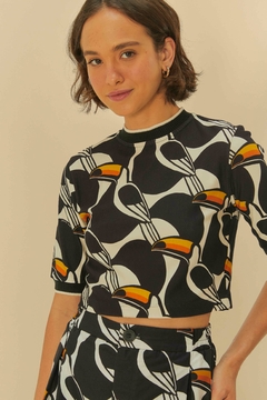 BLUSA RETILINEA COPATUCANO - FARM RIO - ELMÊ