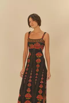 Vestido Midi Estampado Madalena - FARM RIO na internet