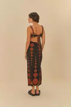 Vestido Midi Estampado Madalena - FARM RIO - loja online