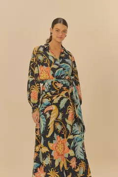 Vestido Cropped Estampado Amalfi - FARM RIO - ELMÊ