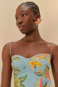 Vestido Transpassado Estampado Amalfi - FARM RIO na internet