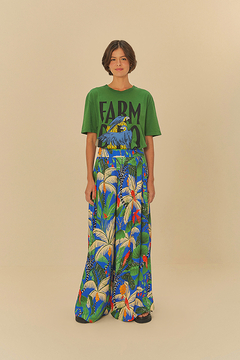 TSHIRT MEDIA FARM RIO ARARA BANANEIRA VERDE - FARM RIO - comprar online
