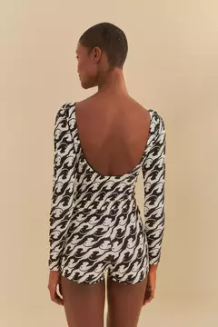 Short Estampado Pantera Da Noite - farm praia na internet