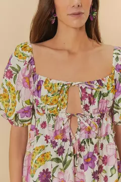 Vestido Curto Estampado Banana Flor na internet