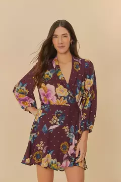 Vestido Curto Estampado Jardim Delicado - FARM RIO - comprar online