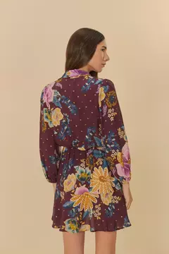 Vestido Curto Estampado Jardim Delicado - FARM RIO - ELMÊ