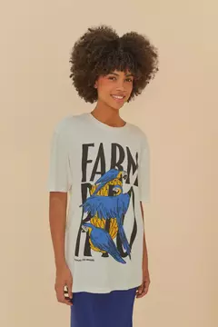T-Shirt Média Estampada Farm Rio Arara Bananeira - farm rio - comprar online