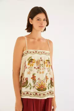 Regata Estampada Floral Juliana - FARM - comprar online