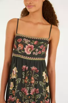 Vestido Cropped Estampado Lina - FARM - ELMÊ