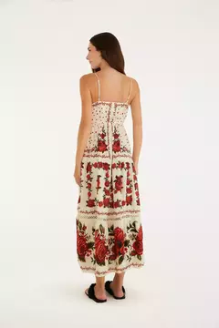 Vestido Longo Estampado Rosália - FARM RIO - ELMÊ