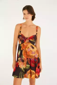 Vestido Curto Estampado Chita Bacana - FARM RIO - comprar online