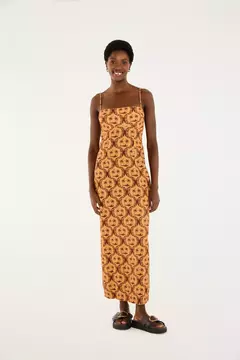 Vestido Alcinhas Estampado Lembrança De Verão - FARM RIO - comprar online