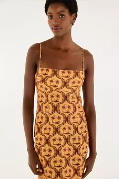 Vestido Alcinhas Estampado Lembrança De Verão - FARM RIO - ELMÊ