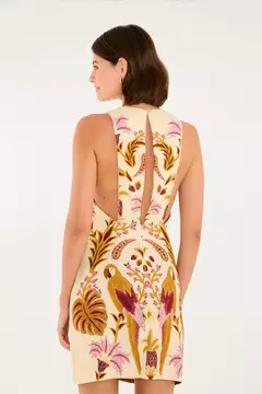 Vestido Curto Estampado Tapeçaria Tropical - FARM RIO - ELMÊ