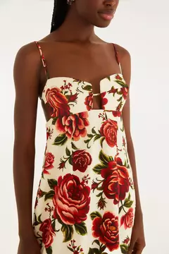 Vestido Estampado Rosália Corrido - FARM na internet