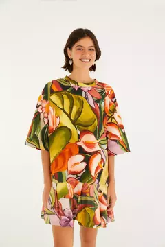 Vestido Curto Folhagem de Inverno - FARM RIO - comprar online
