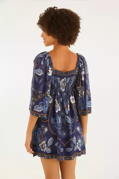 Imagem do Vestido Curto Manga Estampado Marcelle - farm rio