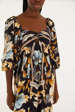 vestido longo jardim real - FARM na internet