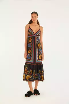 Vestido Cropped Lenço Latina - FARM - comprar online
