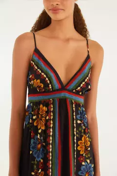 Vestido Cropped Lenço Latina - FARM - ELMÊ