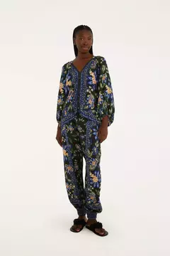 Bata Estampada Jardim Chintz Lenço - farm rio - comprar online